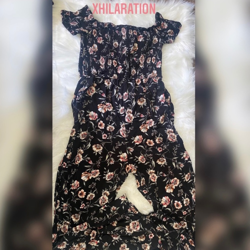 Floral Romper With pockets